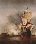 VELDE, Willem van de, the Younger The Cannon Shot (mk08) china oil painting reproduction